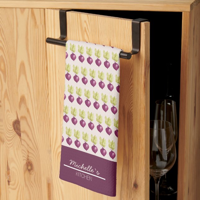 Linge De Cuisine Beautés en amour Aquarelle illustration Cuisine Ch (Pliage en tiers)