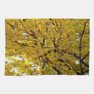 Linge De Cuisine Beaux Feuille d'automne Vibes Art Abstrait
