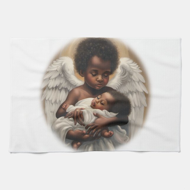 Linge De Cuisine Bébé Anges (Horizontal)