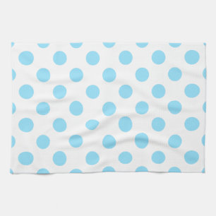 Linge De Cuisine Bébé pois bleu et blanc