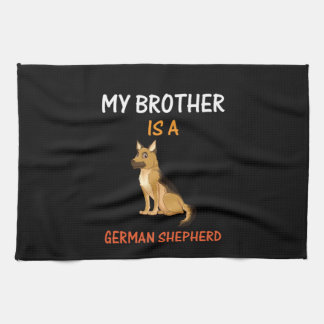 Linge De Cuisine Beekeeper Art My Brother Est Un Berger Allemand