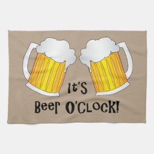 Linge De Cuisine Beer O'Clock Funny Birthday Party BBBBQ Towne