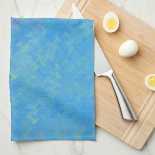 Linge De Cuisine Belle apparence de papier marbré bleu