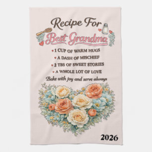 Linge De Cuisine Belle Fête des Mères Meilleure Grand-mère