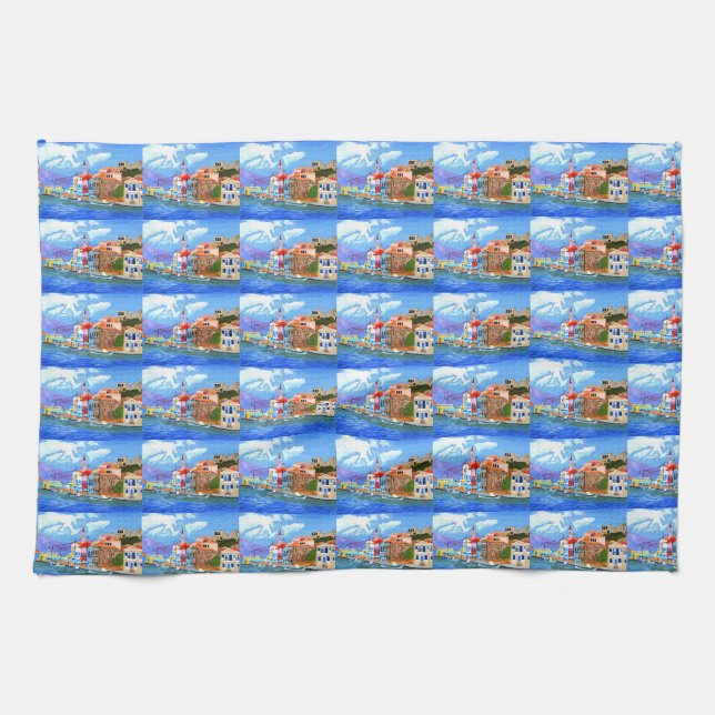 Linge De Cuisine Belle Grèce  (Horizontal)