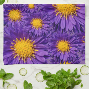 Linge De Cuisine Belle marguerite violette Michaelmas