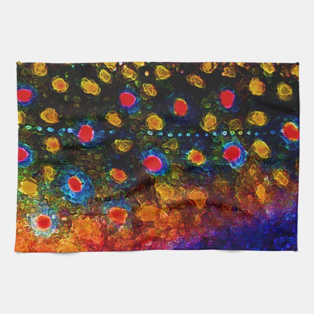 Linge De Cuisine "Belle peau, truite de ruisseau" par Madame de (Horizontal)