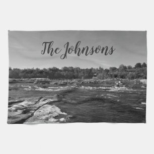 Linge De Cuisine Belle photo en noir et blanc de la rivière James