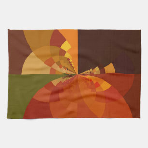Linge De Cuisine Belle Terre Art Abstrait Imprimer