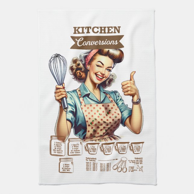 Linge De Cuisine Belles mesures de conversion de cuisine (Vertical)