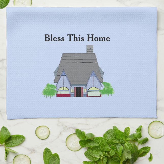 Linge De Cuisine Bénissez-vous cette maison (Plié)