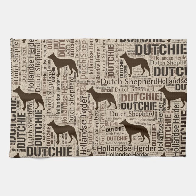 Linge De Cuisine Berger néerlandais - berger de Hollandse - Dutchie (Horizontal)