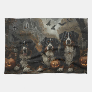 Linge De Cuisine Bernois Montagne Halloween Night Doggy Délice