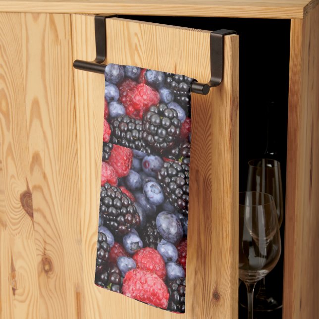 Linge De Cuisine Berries (Pliage en tiers)