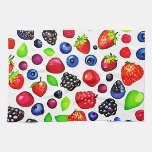 Linge De Cuisine Berry Burst : Motif de fruits