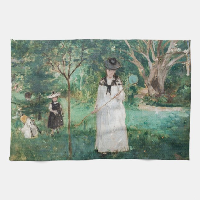 Linge De Cuisine Berthe Morisot - La chasse aux papillons (Horizontal)