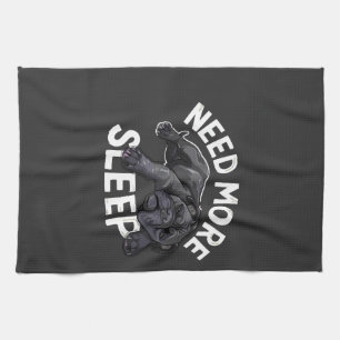 Linge De Cuisine Besoin de plus de sommeil Humour Bouledogue pour l
