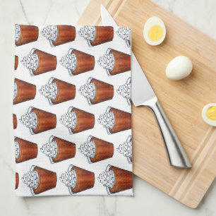 Linge De Cuisine Beurre-écossais Pudding Crème à hanches Alimentati