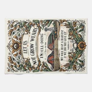 Linge De Cuisine Bible Verse Christian Encouragement Tea Towel