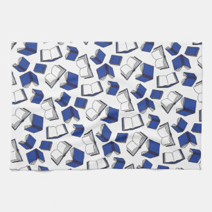 Linge De Cuisine Bibliothèque bleue Motif Bibliothécaire