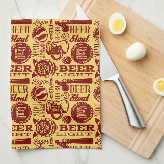 Linge De Cuisine Bière (Quart Plié)