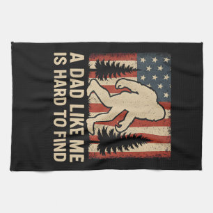 Linge De Cuisine Bigfoot Patriotique Un Papa Comme Moi Est Dur à Tr