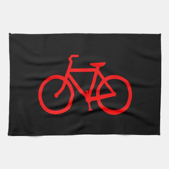 Linge De Cuisine Bike rouge (Horizontal)