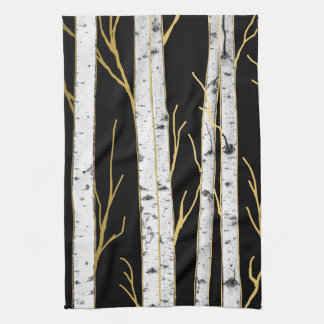 Linge De Cuisine Birch Tree Forêt moderne Nature