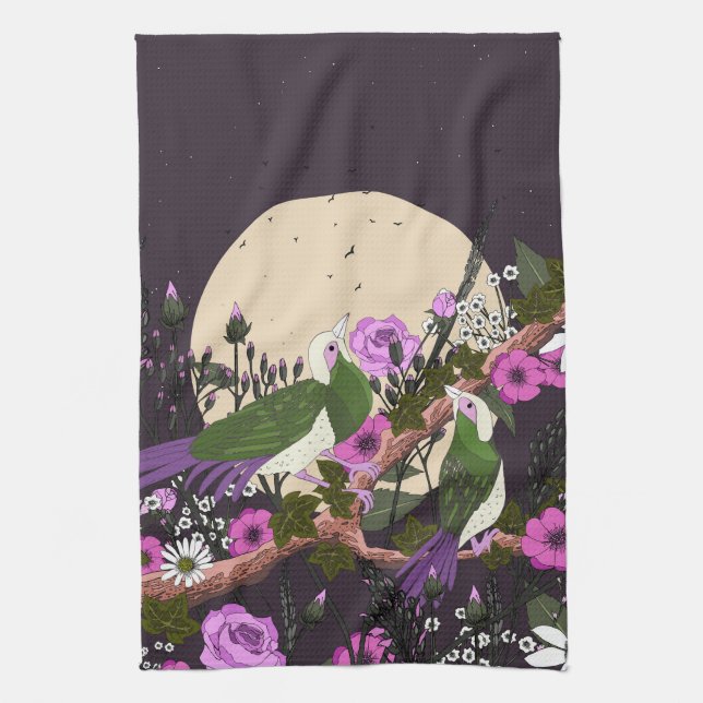 Linge De Cuisine Birds In the Flowers (Vertical)