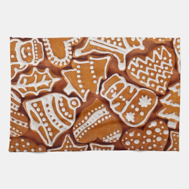 Linge De Cuisine Biscuits en pain d'épices de Noël (Horizontal)