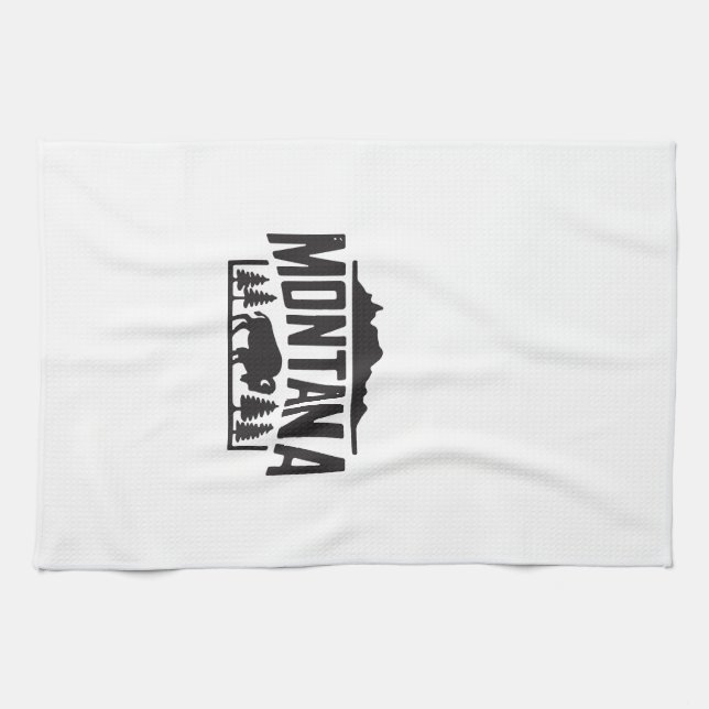 Linge De Cuisine Bison de Montana (Horizontal)