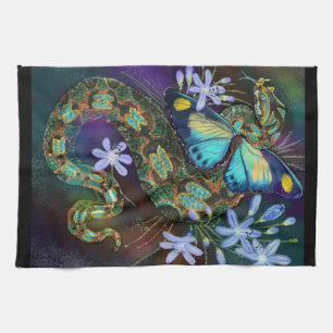 Linge De Cuisine Bitis Nasicornis Papillon Viper Art