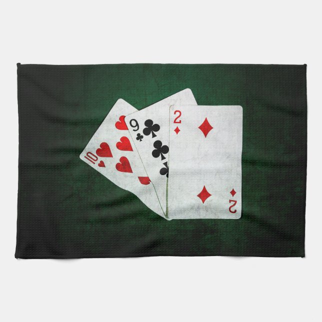 Linge De Cuisine Blackjack 21 point - Dix, Neuf, Deux (Horizontal)