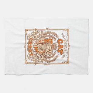 Linge De Cuisine Blason de chat royal Chat Héraldique Armoiries Vin