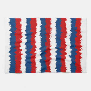 Linge De Cuisine Bleu, blanc et rouge Cool