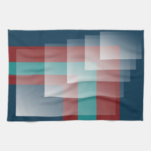 Linge De Cuisine bleu bordeaux turquoise