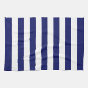 Linge De Cuisine Bleu Sailor Stripe (grande échelle)