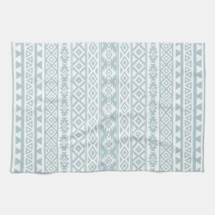Linge De Cuisine Bleu stylisé par Aztèque et blanc d'oeufs de