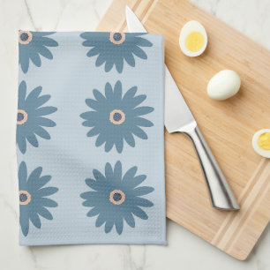 Linge De Cuisine Bleue Daisy