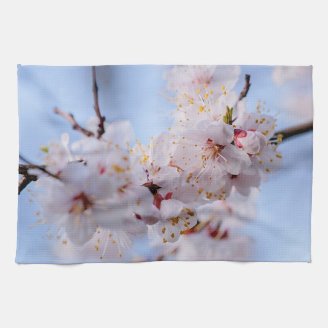 Linge De Cuisine Blossom des abricots japonais (Horizontal)