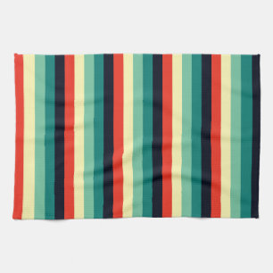 Linge De Cuisine Blue Aqua Vert Jaune Rouge