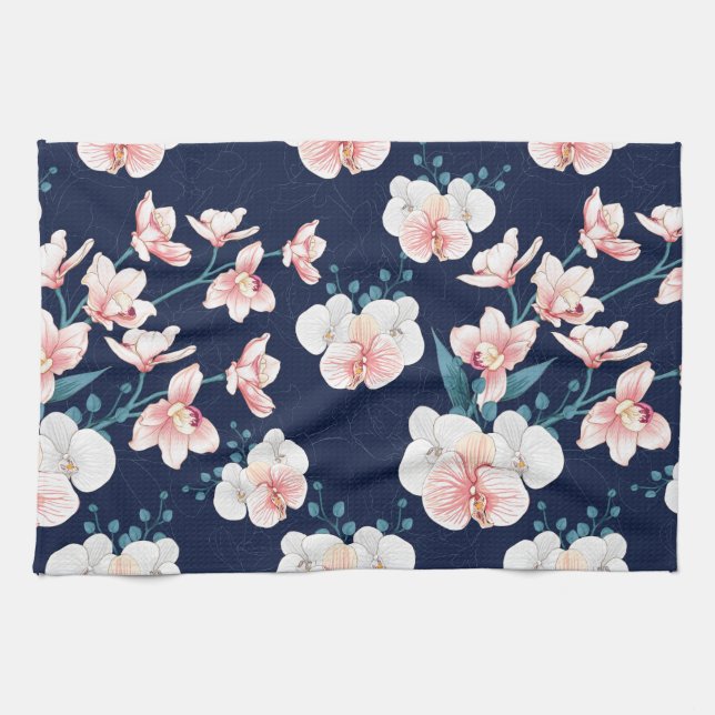 Linge De Cuisine Blue floral rug (Horizontal)
