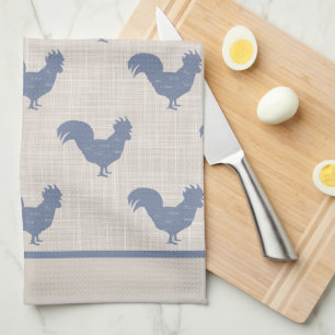 Linge De Cuisine Blue Rooster
