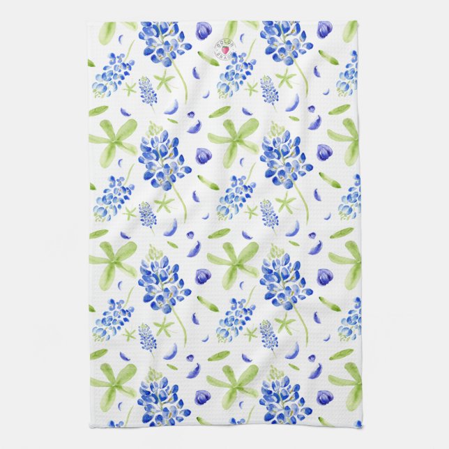 Linge De Cuisine Bluebonnet (Vertical)