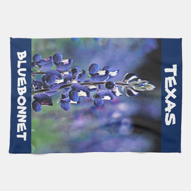 Linge De Cuisine Bluebonnet de Texas (Horizontal)