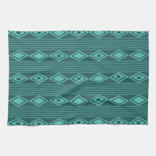 Linge De Cuisine Boho Diamonds Grandes Turquoises