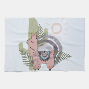 Linge De Cuisine Boho Llama