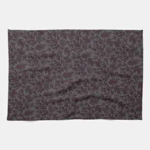 Linge De Cuisine Boho Matisse Formes botaniques Motif gris noir