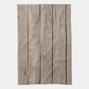 Linge De Cuisine Bois rustique chic