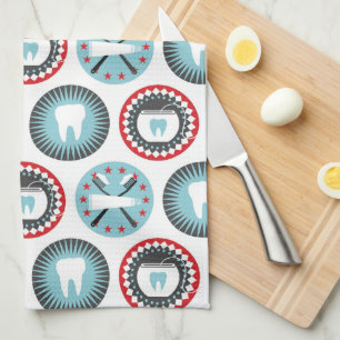 Linge De Cuisine Bold Dentistry Pattern